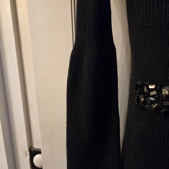 INC International Concepts Black Silk/Angora/Nylon Dress Size S - Picture 3 of 7